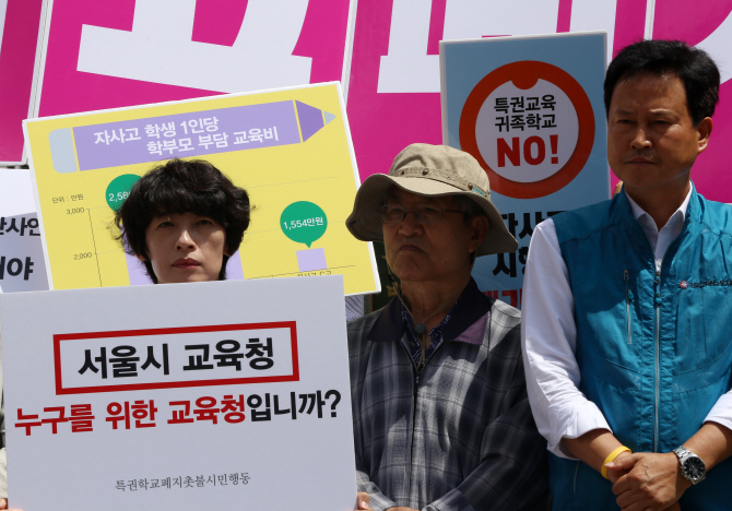 [포토] 특권교육, 귀족학교 폐지 촉구 기자회견