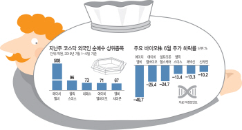 바이오株 저가에 사담는 외국인…바닥 신호?
