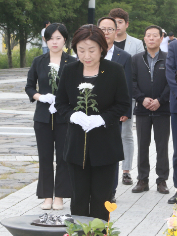 ‘어대심’ 증명한 심상정…첫 공식일정은 故노회찬 참배(종합)