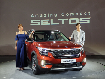고급 소형 SUV 기아차 셀토스…"국내 판매 목표 1만8000대"(종합)