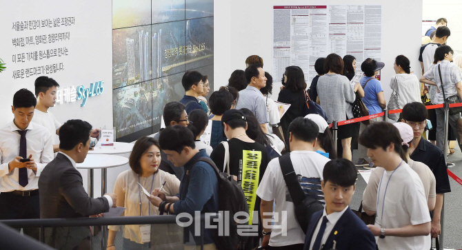 [포토]'강북의 로또 될까' 청량리역 롯데캐슬 SKY, 분양 시작