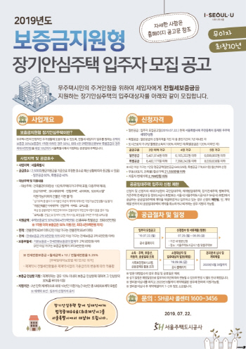 ‘최대 6000만원’ 무이자 지원…장기안심주택 2500가구 모집