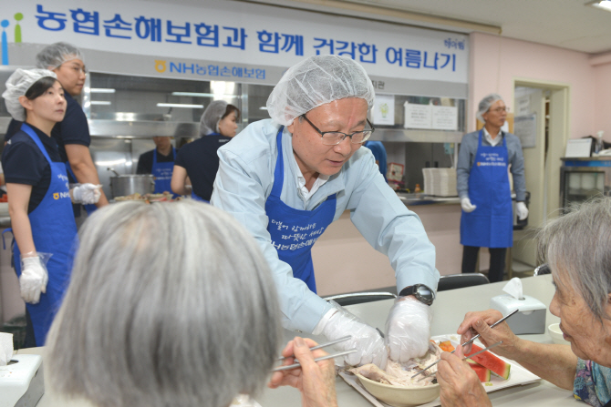 NH농협손보, 어려운 이웃에 삼계탕 나눔활동 펼쳐