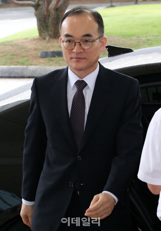 [포토]검사로서 마지막 출근하는 문무일 총장