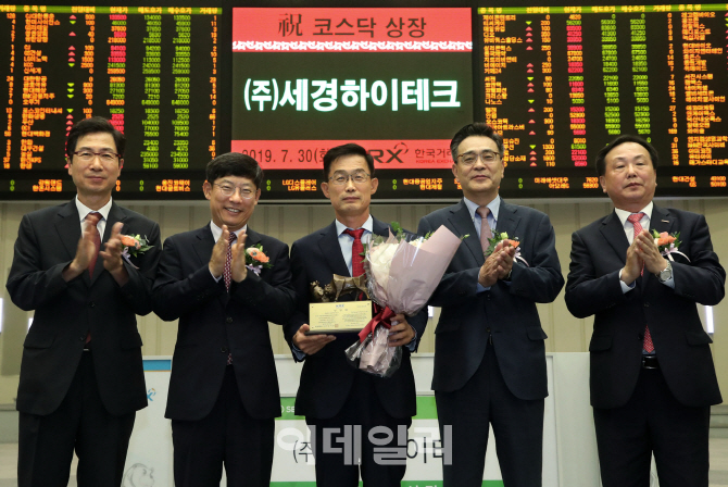 [포토] 세경하이테크 코스닥  신규상장