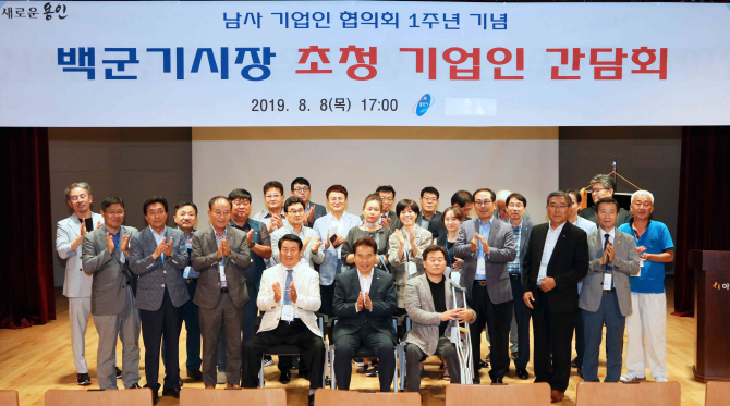 기업 찾은 백군기 용인시장, 日수출규제 피해기업 대응 '총력'