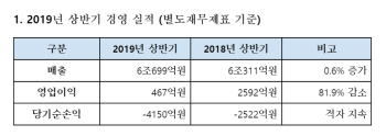 대한항공, 상반기 영업익 80%급감.."환율·인건비 증가"(상보)