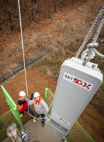 [르포]20미터 철탑서 구슬땀…SKT 5G 기지국 설치 현장