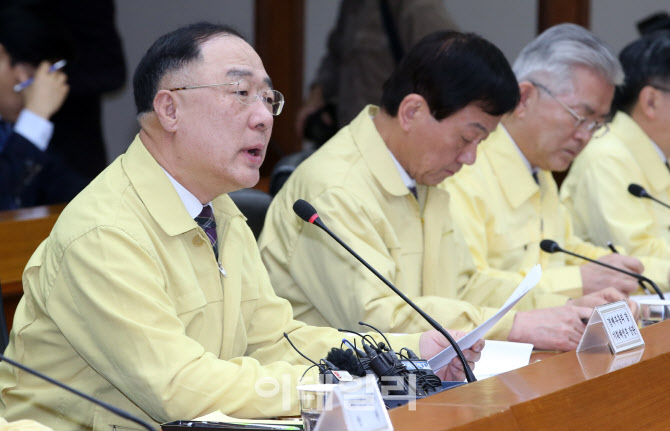 모두발언하는 홍남기 부총리                                                                                                                                                                        