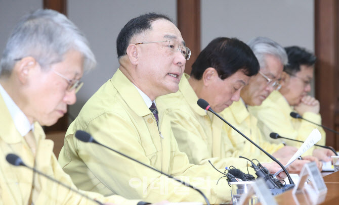 모두발언하는 홍남기 경제부총리                                                                                                                                                                    