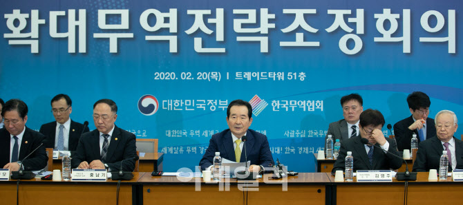 정부와 무역협회가 함께한 확대무역전략조정회의                                                                                                                                                     
