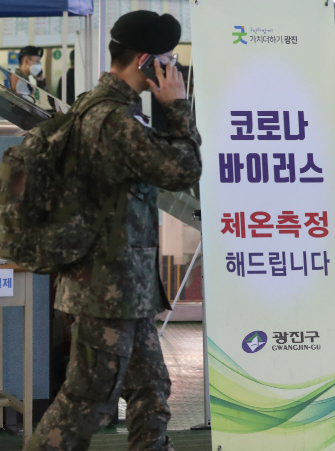  코로나19 확산 방지 휴가·외박 통제, 부대 복귀하는 장병                                                                                                                                           