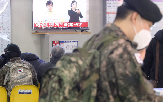  전 장병 휴가·외박 통제, 부대 복귀하는 장병들                                                                                                                                                    