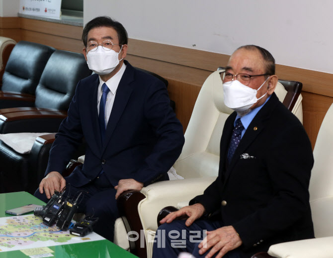  박원순 시장, 대한노인회 서울연합회 방문                                                                                                                                                          