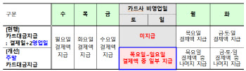 "카드사, 영세가맹점에 주말 승인액 저금리 대출한다"