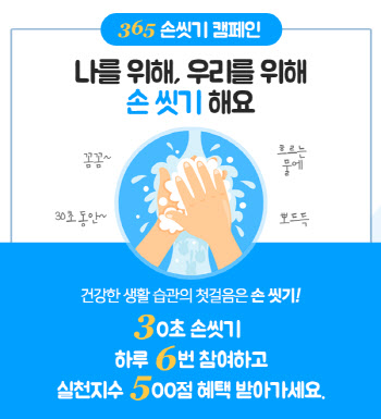 "손씻기 습관, 행동부터 변화해야" 365mc, 손씻기 캠페인 진행