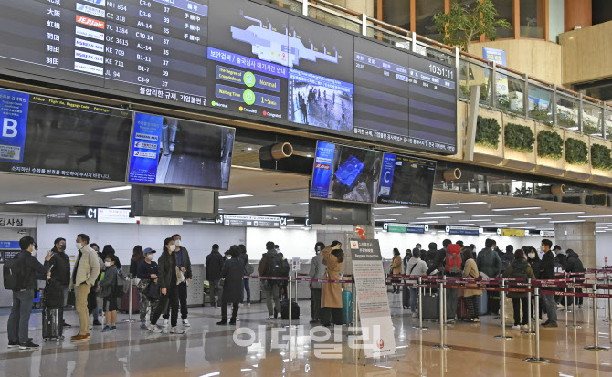 [포토]급히 한국 빠져나가는 승객들