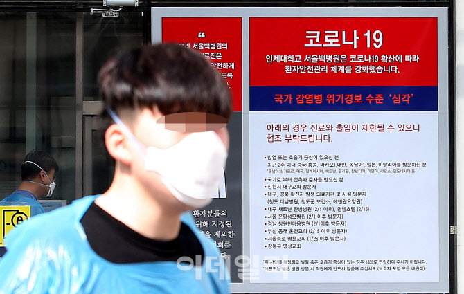 [포토]국민안심병원 서울백병원, 확진자 발생으로 폐쇄