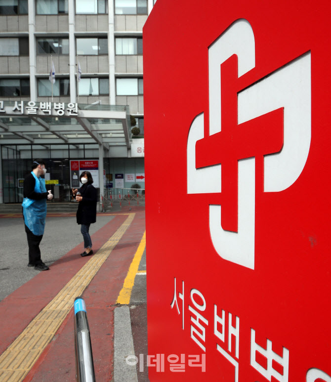 [포토]코로나19 확진자 발생으로 서울 백병원, 병동일부와 응급실 폐쇄
