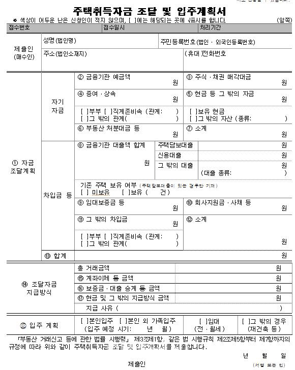자금조달계획서 안내려 집계약일 속이면…집값 2% 과태료