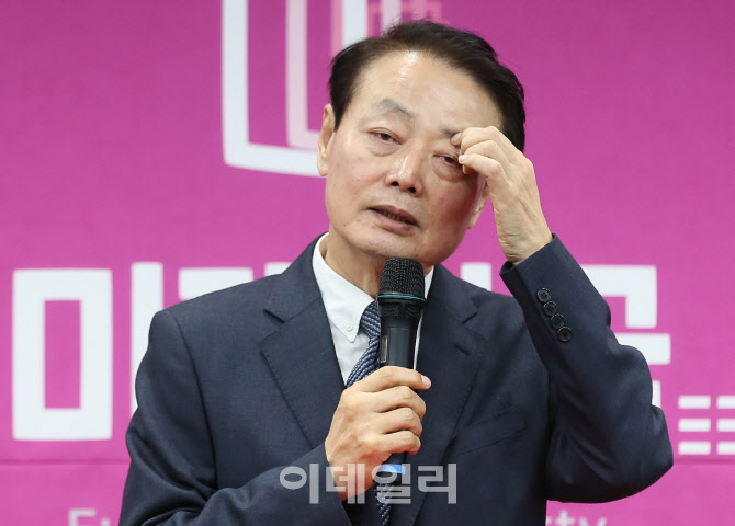 [포토]한선교, '미래한국당 대표직 사퇴'