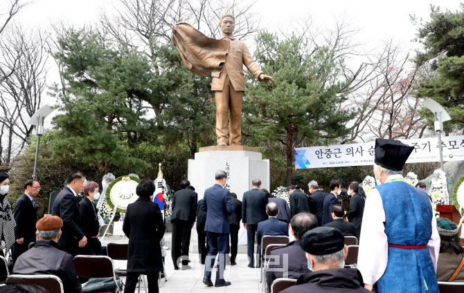 [포토]안중근 의사를 기리며