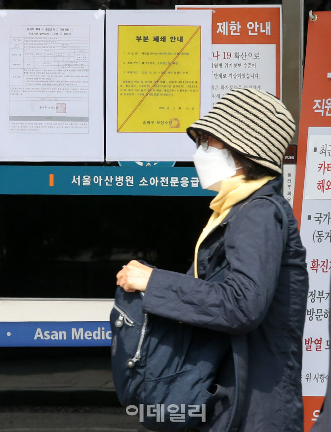 [포토]부분 폐쇄된 서울아산병원  소아전문응급센터