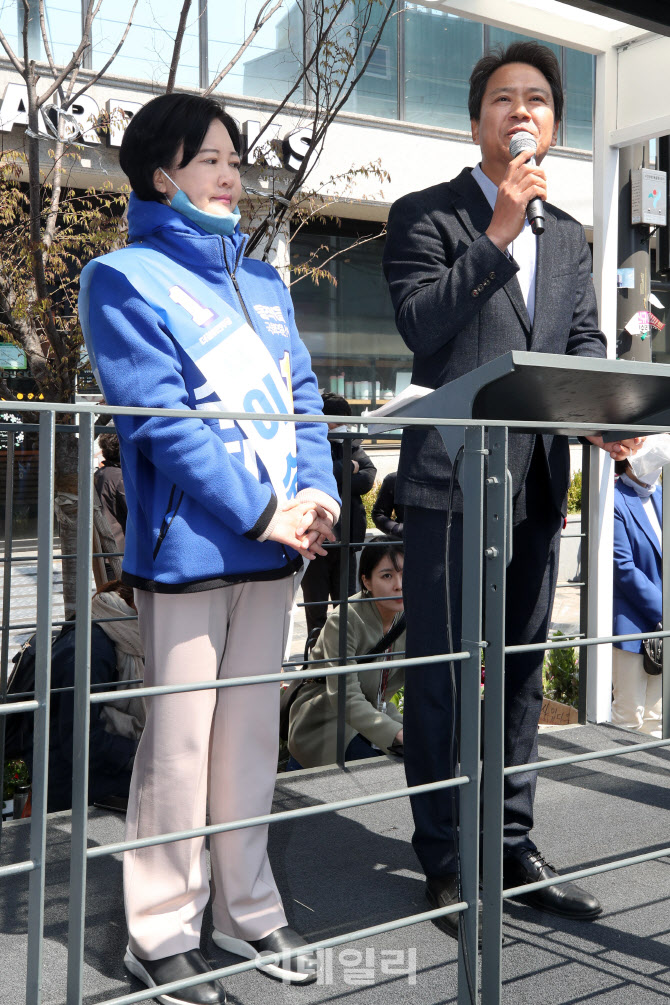 동작을 후보 지원유세 나선 임종석 전 비서실장                                                                                                                                                      