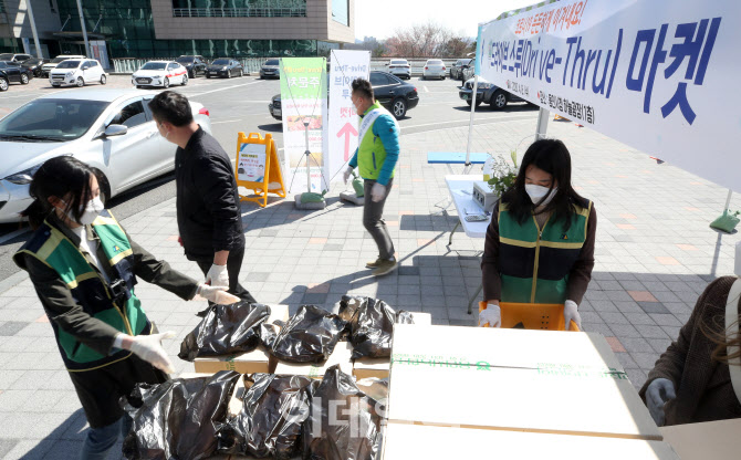 용인시, ‘드라이브 스루 마켓’ 확대 운영                                                                                                                                                          