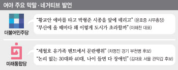 총선 임박해 입 거칠어지는 與野…막말 네거티브 눈살