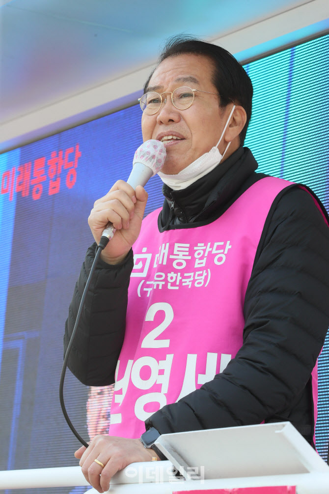 권영세 후보, 용문시장 사거리에서 유세                                                                                                                                                             