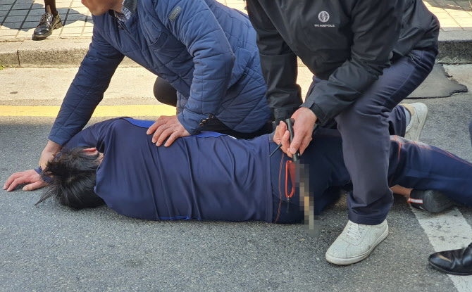 '오세훈 식칼 위협' 50대 남성 구속되나(종합)