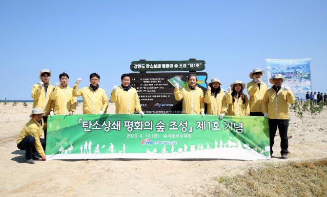 서부발전, 탄소상쇄 ‘평화의 숲; 조성…온실감스 감축