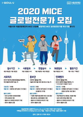 서울시, 마이스 글로벌전문가 300명 공개모집