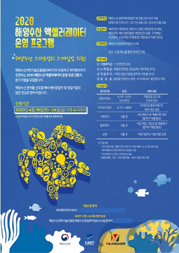 와이앤아처, 해양수산 액셀러레이팅 프로그램 참가 스타트업 모집