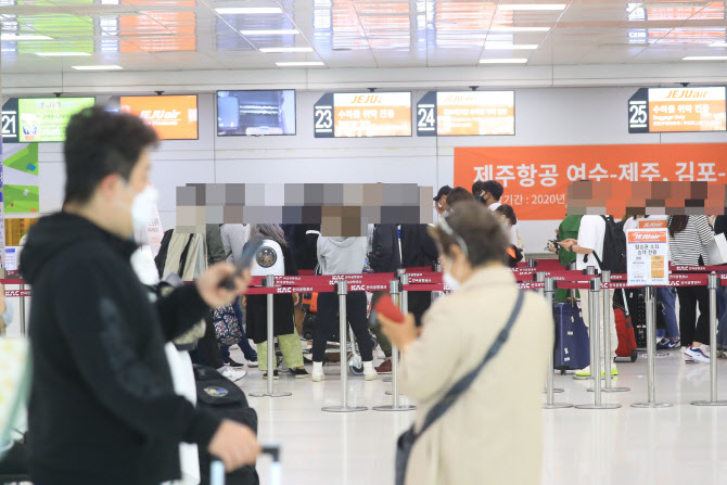 지역감염에 반토막났던 인구이동, 황금연휴에 폭증