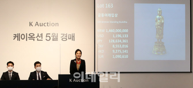 간송 보물 금동불상 2점, 케이옥션에서 유찰                                                                                                                                                         