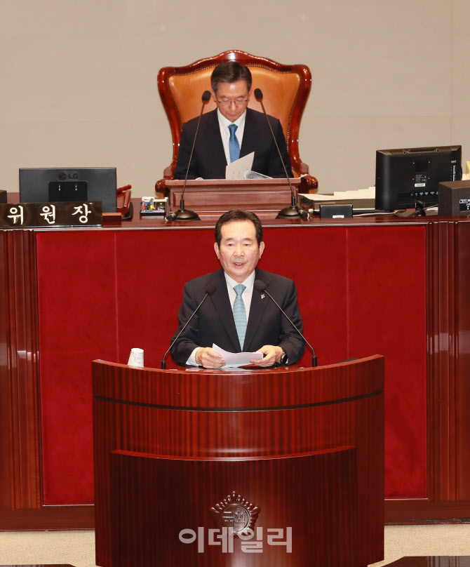3차 추경안 설명하는 정세균 국무총리                                                                                                                                                               