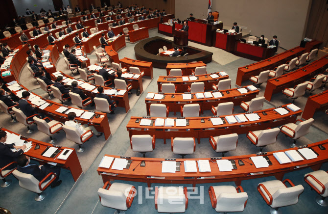 '예결위 전체회의 불참한 통합당'                                                                                                                                                         