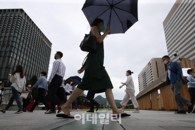 [포토]금방이라도 비가 쏟아질 것 같은 장마철 먹구름