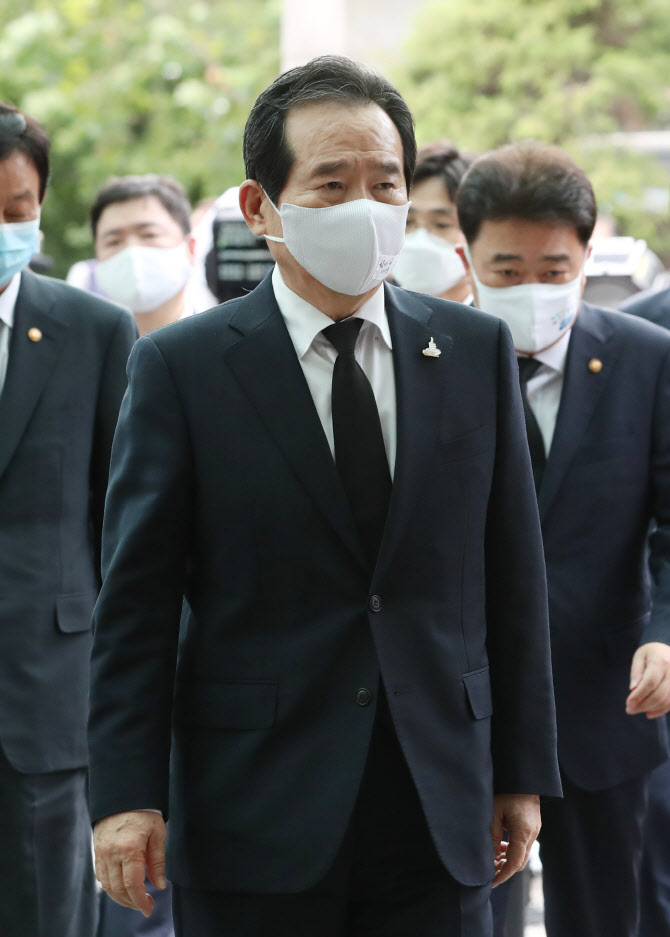 정세균 총리, 고 박원순 서울시장 빈소 조문                                                                                                                                                         