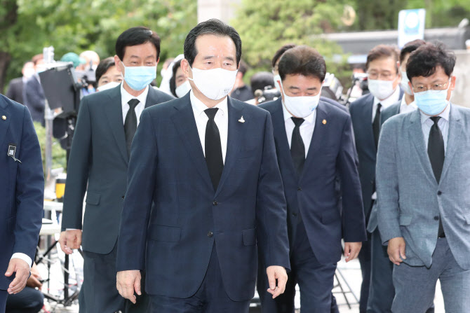 고 박원순 서울시장 빈소 조문온 정세균 국무총리                                                                                                                                                    