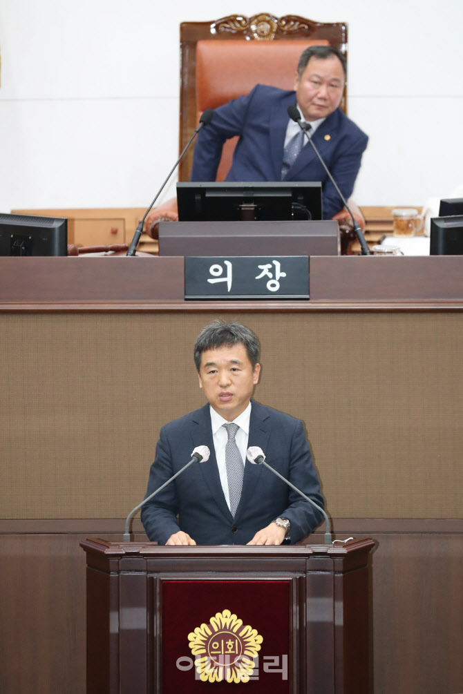 시정연설하는 서정협 서울시장 권한대행                                                                                                                                                             