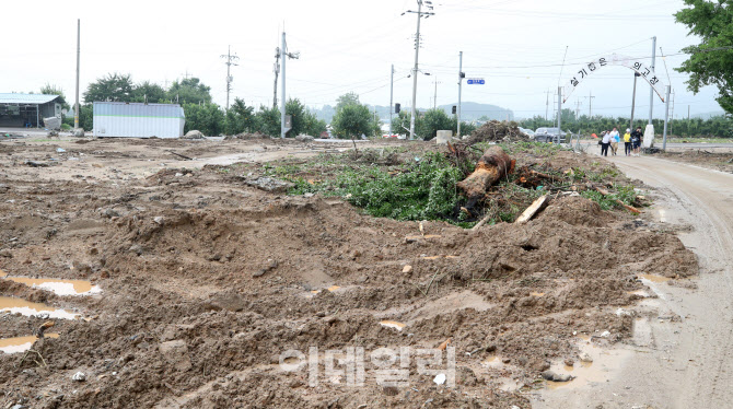 초토화된 마을 입구                                                                                                                                                                                