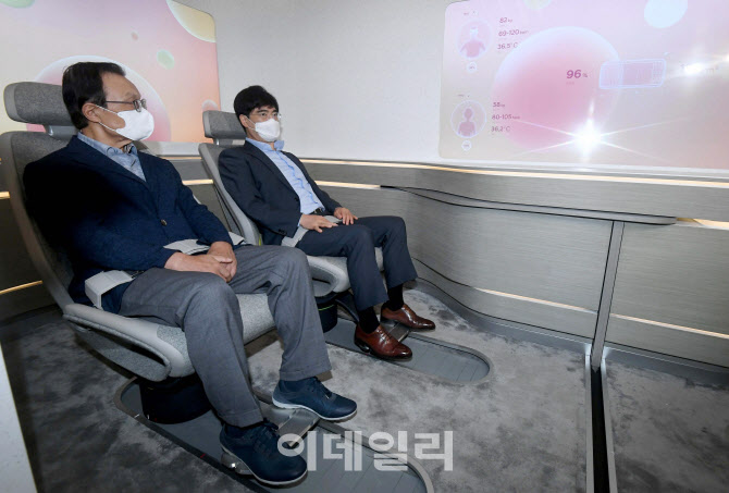 목적기반모빌리티(PBV) 체험하는 이해찬 대표                                                                                                                                                        