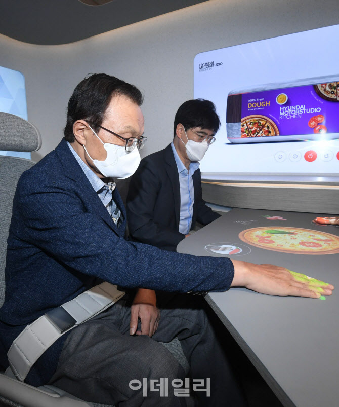 목적기반모빌리티(PBV) 체험하는 이해찬 민주당 대표                                                                                                                                                 