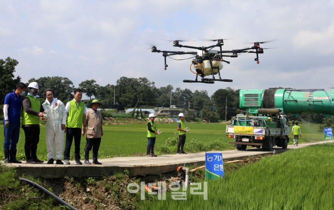  농협, 병충해 방제 시연                                                                                                                                                                           