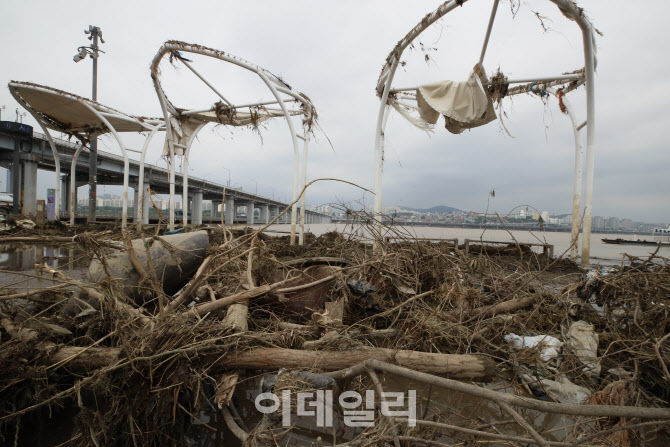 보수작업 시급한 반포 한강공원                                                                                                                                                                     