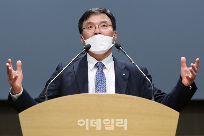 입장 표명하는 구본환 인천국제공항공사 사장                                                                                                                                                        