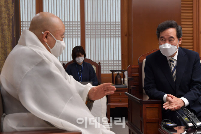 조계종 찾은 이낙연 대표                                                                                                                                                                           